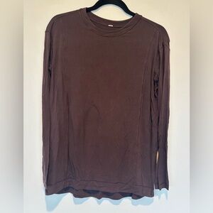 lululemon athletica Brown Long Sleeve Tee